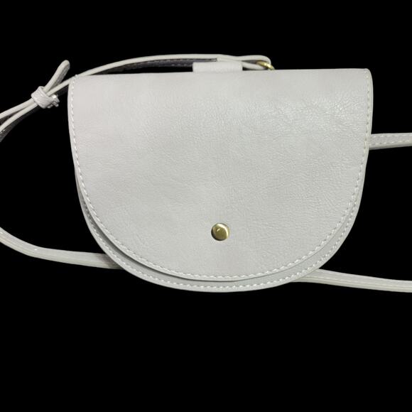 Anthropologie Veronica Ring Bag Grey Crossbody Bracelet Handle Half Moon Small - Picture 3 of 15